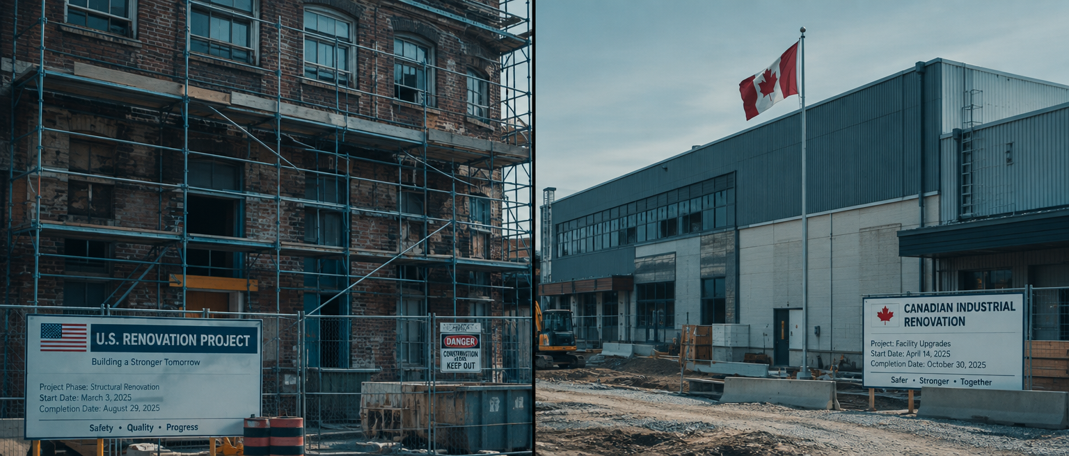 The shared existing building stock that U.S. and Canadian asbestos rules both govern